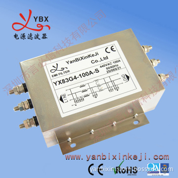 Manufacturer new product 100A three phase three wire noise EMI filter